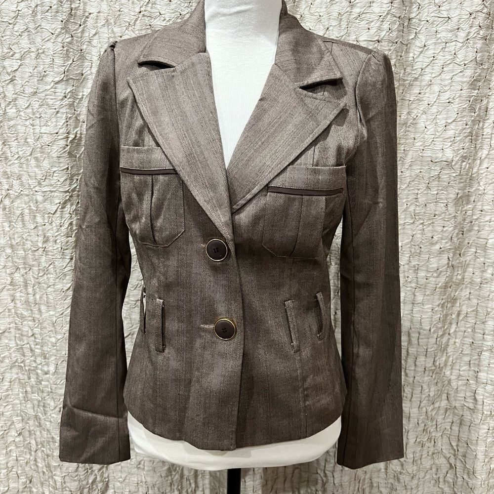 Grass collection juniors Brown blazer size‎ medium